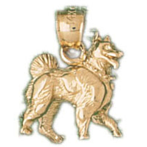 14K GOLD ANIMAL CHARM - DOG #2018