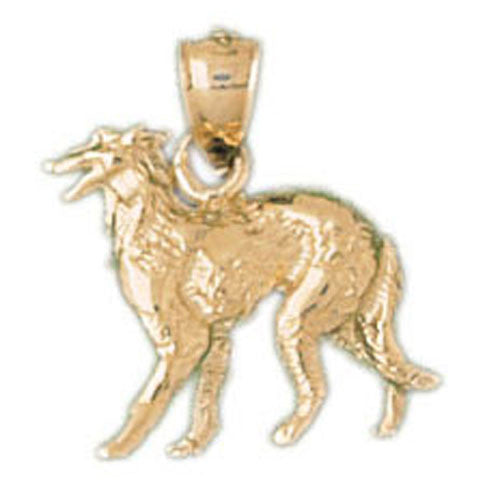 14K GOLD ANIMAL CHARM - DOG #2020