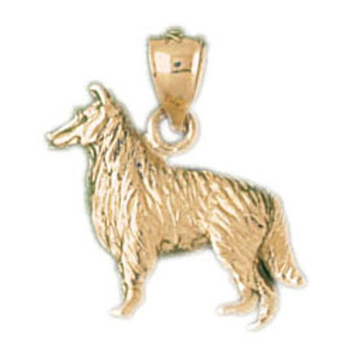 14K GOLD ANIMAL CHARM - DOG #2021