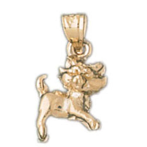 14K GOLD ANIMAL CHARM - DOG #2024