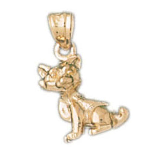 14K GOLD ANIMAL CHARM - DOG #2025