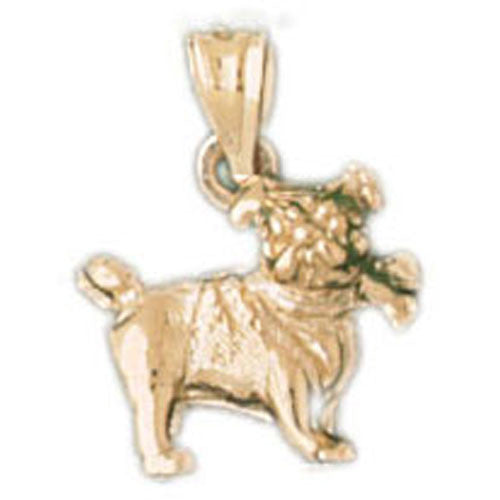 14K GOLD ANIMAL CHARM - DOG #2026