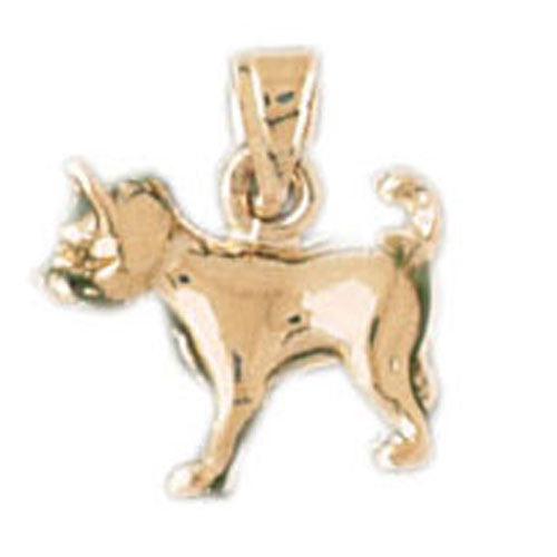 14K GOLD ANIMAL CHARM - DOG #2027