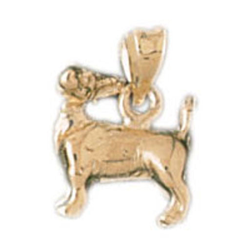 14K GOLD ANIMAL CHARM - DOG #2030