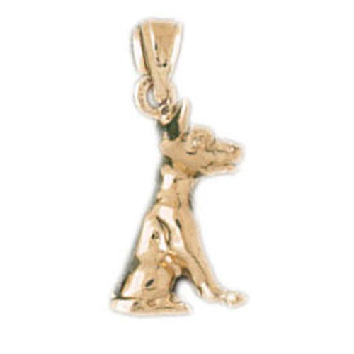 14K GOLD ANIMAL CHARM - DOG #2031