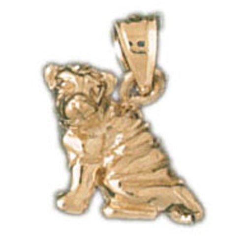 14K GOLD ANIMAL CHARM - DOG #2038