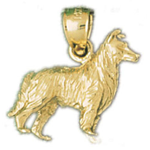 14K GOLD ANIMAL CHARM - DOG #2057