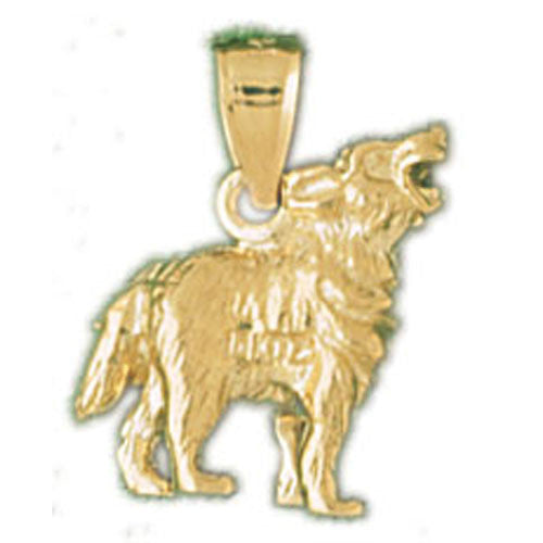 14K GOLD ANIMAL CHARM - DOG #2059