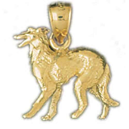 14K GOLD ANIMAL CHARM - DOG #2064