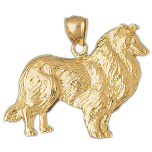 14K GOLD ANIMAL CHARM - DOG #2074