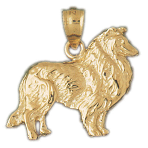 14K GOLD ANIMAL CHARM - DOG #2075