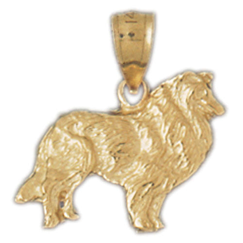 14K GOLD ANIMAL CHARM - DOG #2076