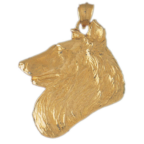 14K GOLD ANIMAL CHARM - DOG #2078