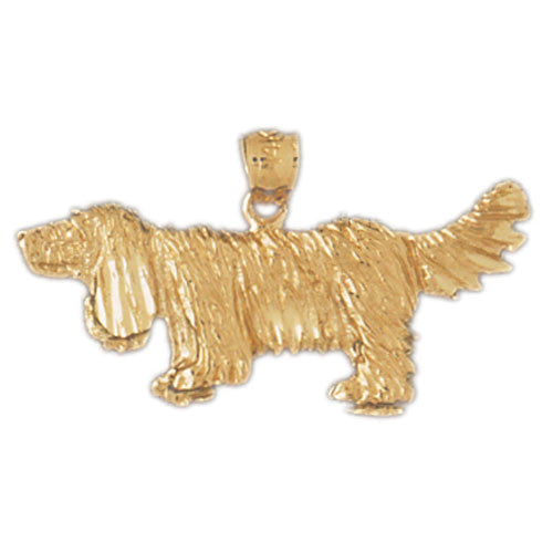 14K GOLD ANIMAL CHARM - DOG #2094