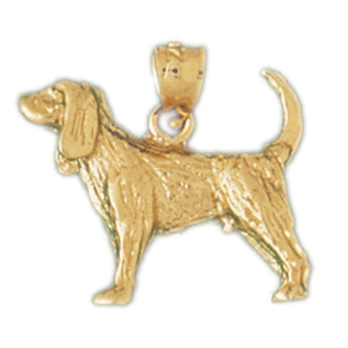 14K GOLD ANIMAL CHARM - DOG #2121