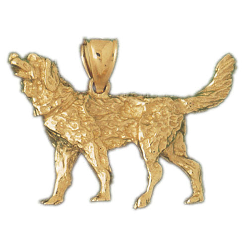 14K GOLD ANIMAL CHARM - DOG #2123