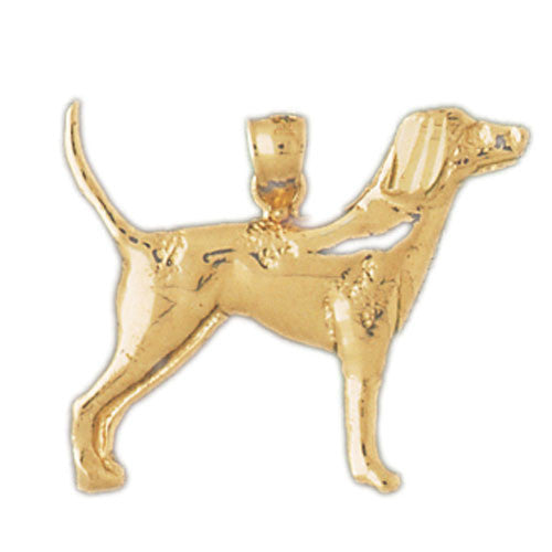 14K GOLD ANIMAL CHARM - DOG #2124