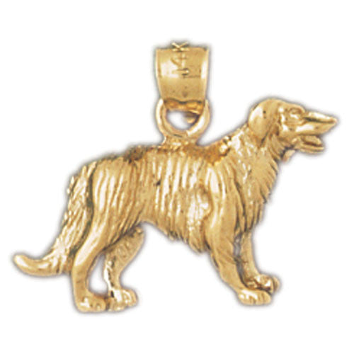 14K GOLD ANIMAL CHARM - DOG #2131