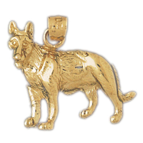 14K GOLD ANIMAL CHARM - DOG #2133