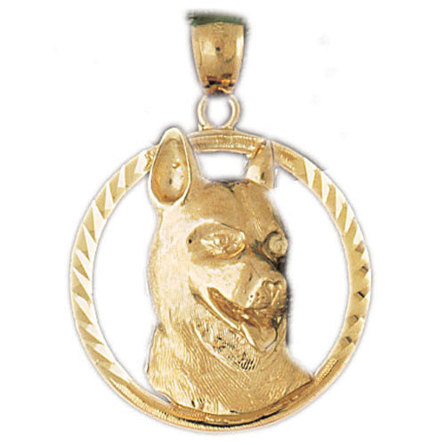 14K GOLD ANIMAL CHARM - DOG #2135