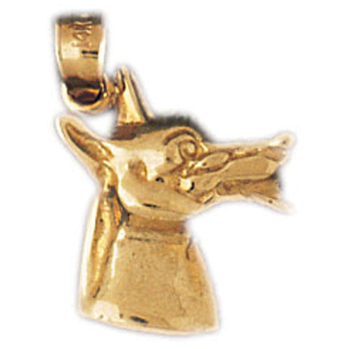 14K GOLD ANIMAL CHARM - DOG #2143