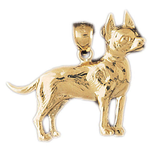 14K GOLD ANIMAL CHARM - DOG #2151