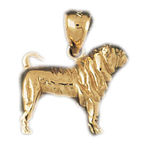 14K GOLD ANIMAL CHARM - DOG #2159