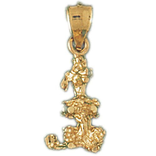 14K GOLD ANIMAL CHARM - DOG #2168