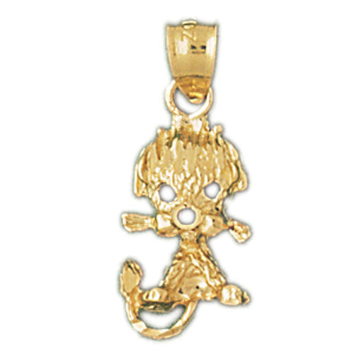 14K GOLD ANIMAL CHARM - DOG #2175