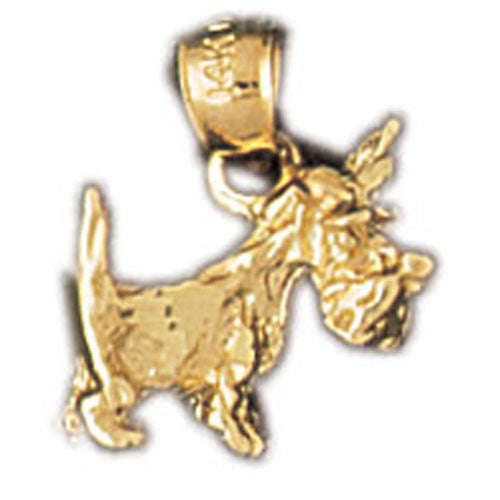14K GOLD ANIMAL CHARM - DOG #2199