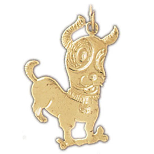 14K GOLD ANIMAL CHARM - DOG #2203