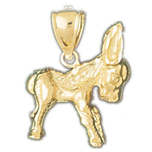 14K GOLD ANIMAL CHARM - DONKEY #2677