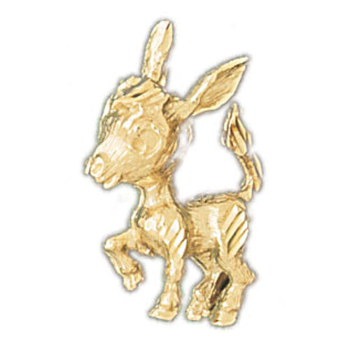 14K GOLD ANIMAL CHARM - DONKEY #2678