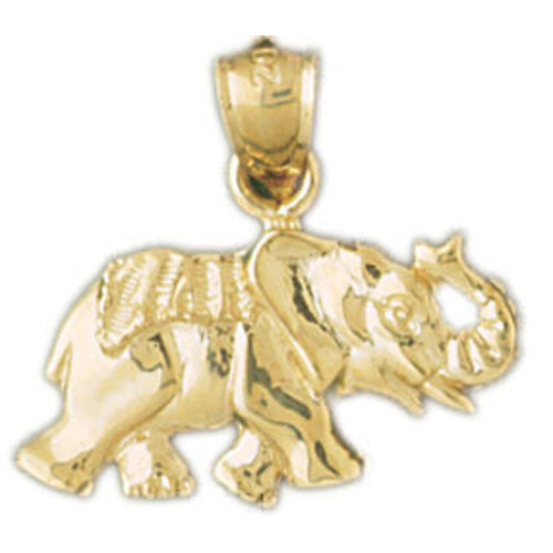 14K GOLD ANIMAL CHARM - ELEPHANT #2271