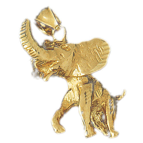 14K GOLD ANIMAL CHARM - ELEPHANT #2306