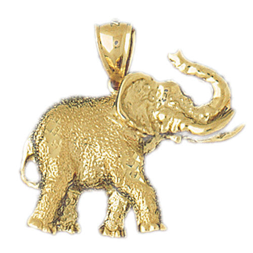 14K GOLD ANIMAL CHARM - ELEPHANT #2307
