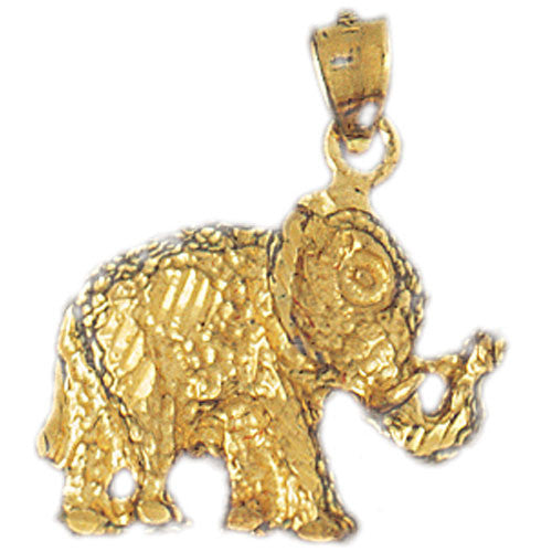 14K GOLD ANIMAL CHARM - ELEPHANT #2308