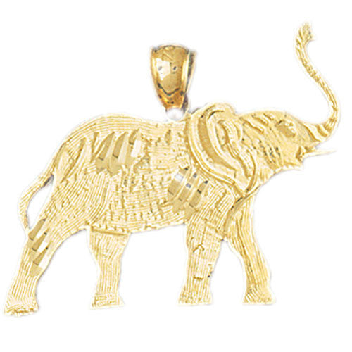 14K GOLD ANIMAL CHARM - ELEPHANT #2310