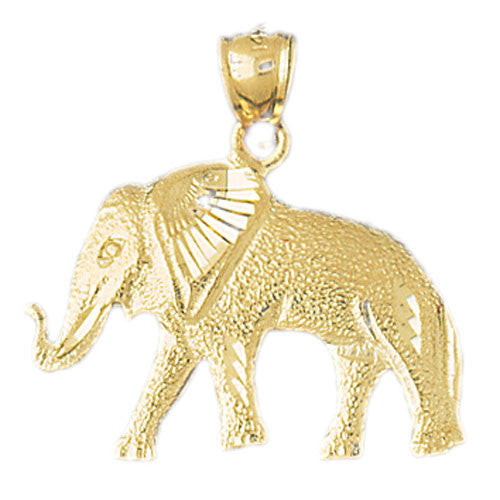 14K GOLD ANIMAL CHARM - ELEPHANT #2311