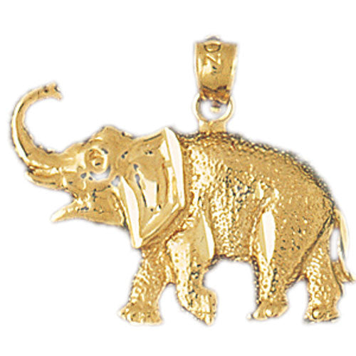14K GOLD ANIMAL CHARM - ELEPHANT #2313