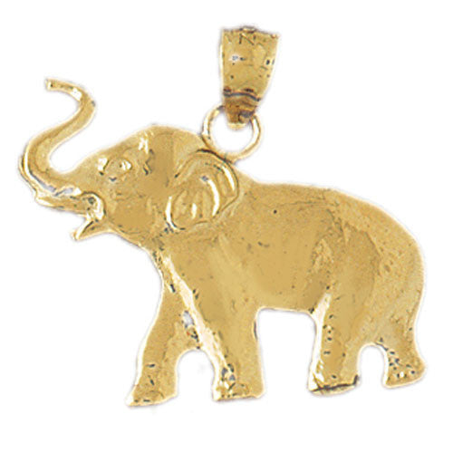 14K GOLD ANIMAL CHARM - ELEPHANT #2314