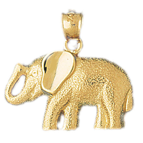 14K GOLD ANIMAL CHARM - ELEPHANT #2316