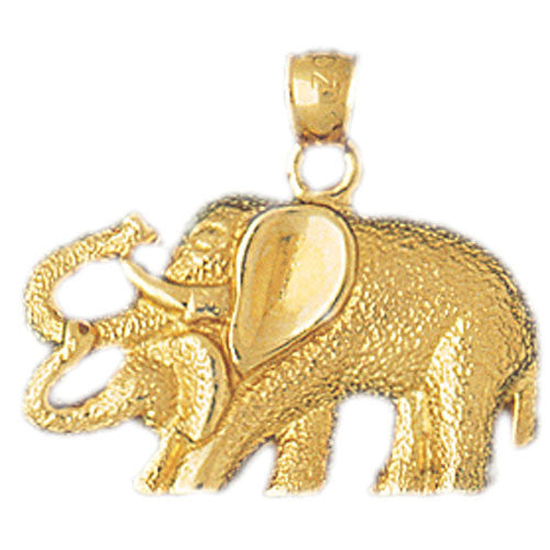 14K GOLD ANIMAL CHARM - ELEPHANT #2317