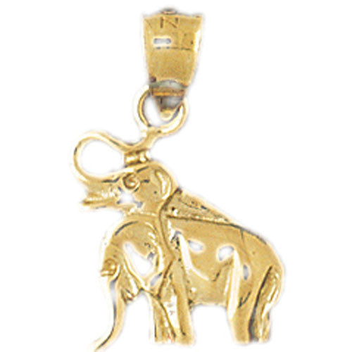 14K GOLD ANIMAL CHARM - ELEPHANT #2318