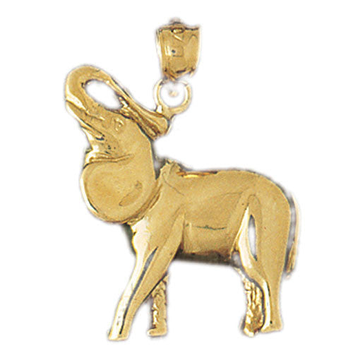 14K GOLD ANIMAL CHARM - ELEPHANT #2319