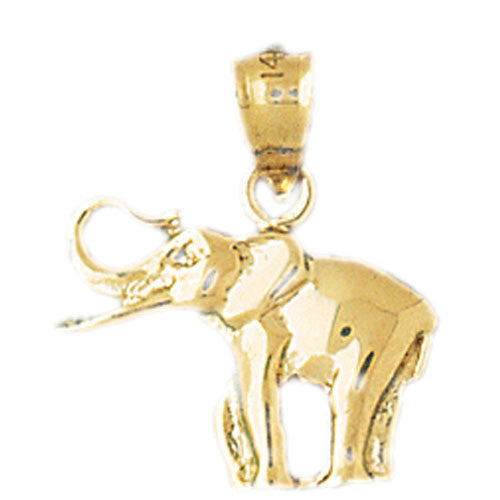 14K GOLD ANIMAL CHARM - ELEPHANT #2321