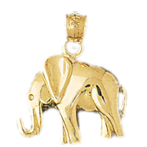 14K GOLD ANIMAL CHARM - ELEPHANT #2322