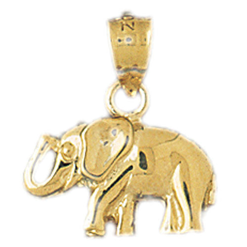 14K GOLD ANIMAL CHARM - ELEPHANT #2323