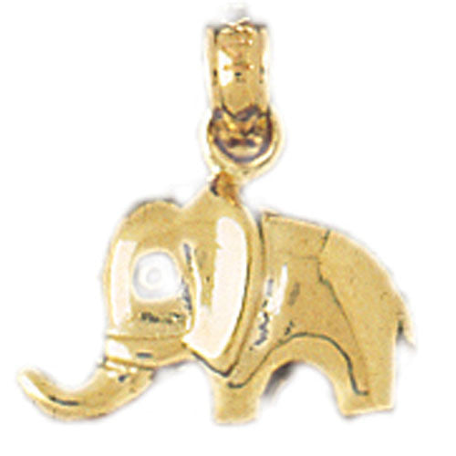 14K GOLD ANIMAL CHARM - ELEPHANT #2324