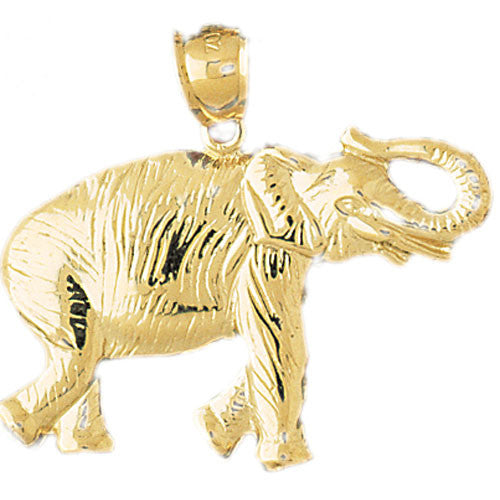 14K GOLD ANIMAL CHARM - ELEPHANT #2325